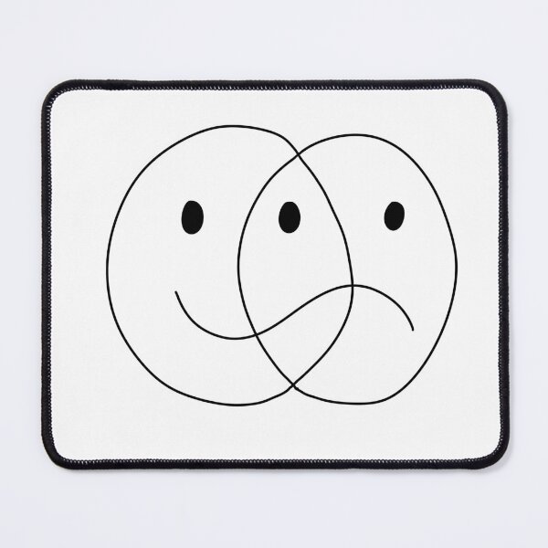 Item preview, Happy and Sad Face designed and sold by PeachPxe.
