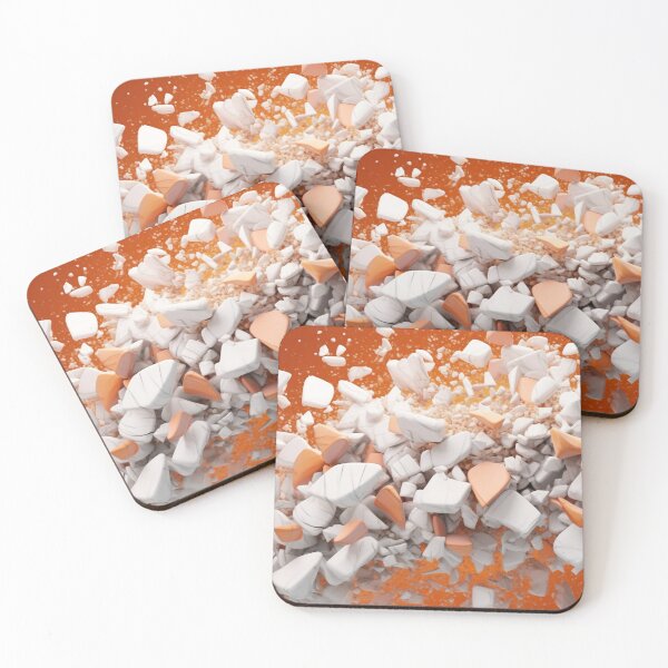 Item preview, Shattering Color No. 1 - Orange & White designed and sold by rtbowers.