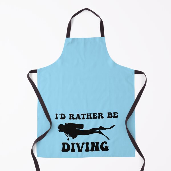 Item preview, I'd Rather Be Diving (Black) designed and sold by Zia Frazier.