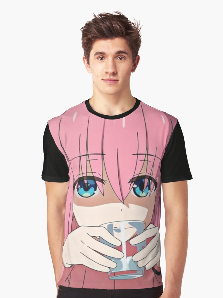 Aperçu 1 sur 5. T-shirt graphique avec l'œuvre Bocchi le Rocher - Hitori Gotou créée et vendue par IceTeaMaker.