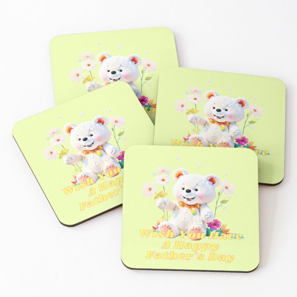 Item preview, Wish You Have A Happy Father's Day - White Polar Giving A Flowers designed and sold by ShopULove.
