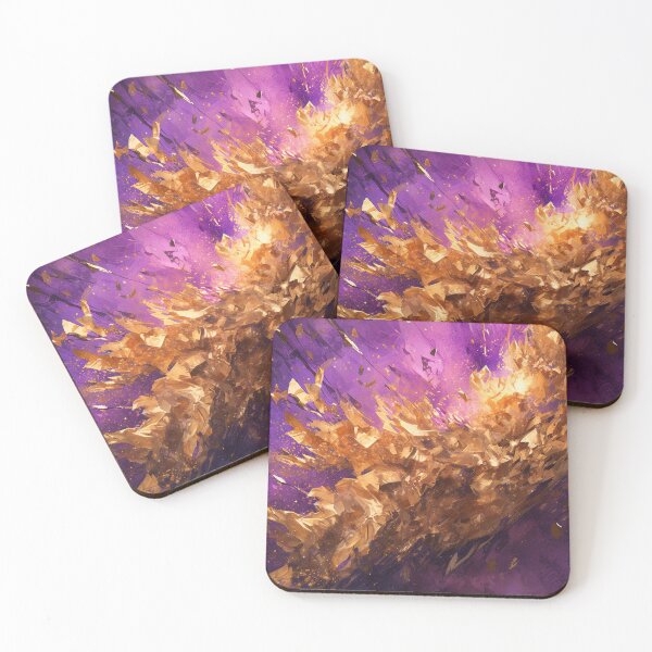 Item preview, Shattering Color No. 2 - Violet & Gold designed and sold by rtbowers.