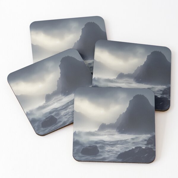 Item preview, Crashing Waves Against Rugged Cliffs I designed and sold by StudioOfAiArts.