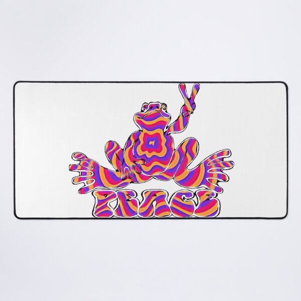 Item preview, Pink, Purple, Orange Wavey Peace Frog  designed and sold by natnat7w.