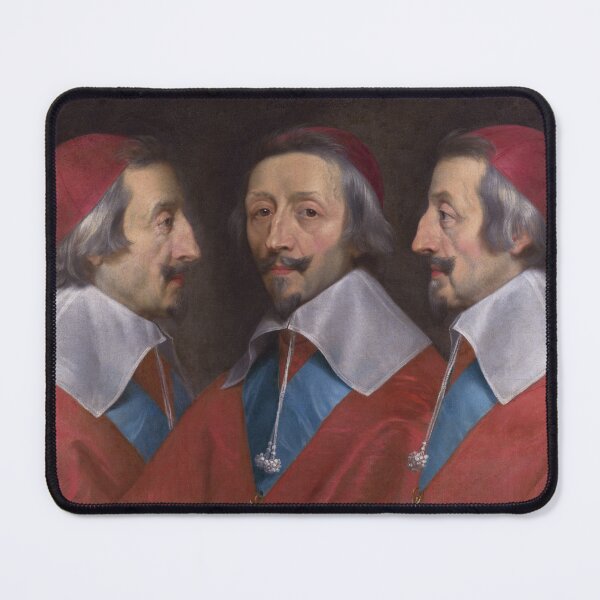 Item preview, Triple Portrait of Cardinal de Richelieu | Philippe de Champaigne | 1642 Baroque Historic Art designed and sold by CJET.