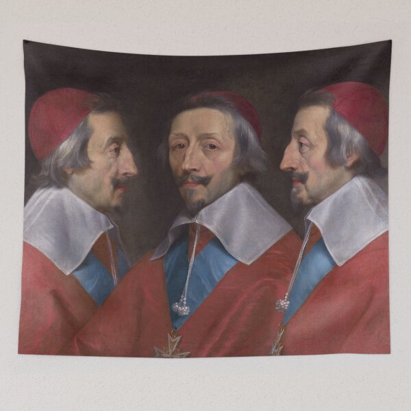 Item preview, Triple Portrait of Cardinal de Richelieu | Philippe de Champaigne | 1642 Baroque Historic Art designed and sold by CJET.