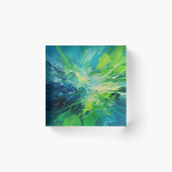 Item preview, Shattering Color No. 3 - Blue & Green designed and sold by rtbowers.
