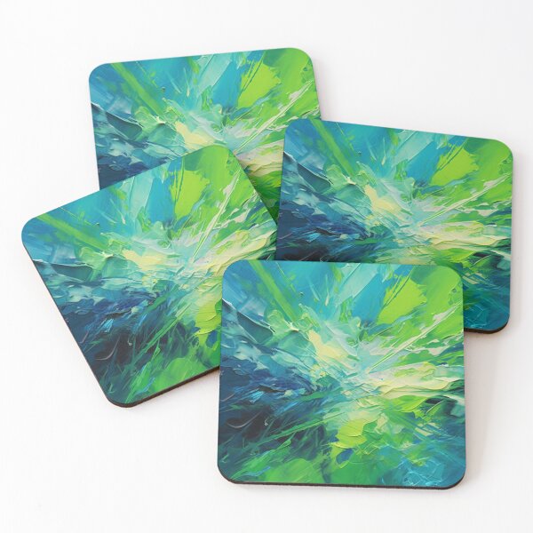 Item preview, Shattering Color No. 3 - Blue & Green designed and sold by rtbowers.
