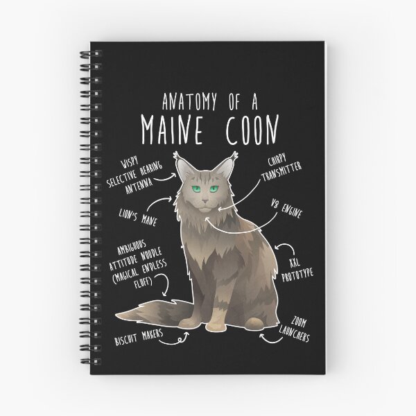 Item preview, Maine Coon Cat Anatomy designed and sold by Clara Hollins.