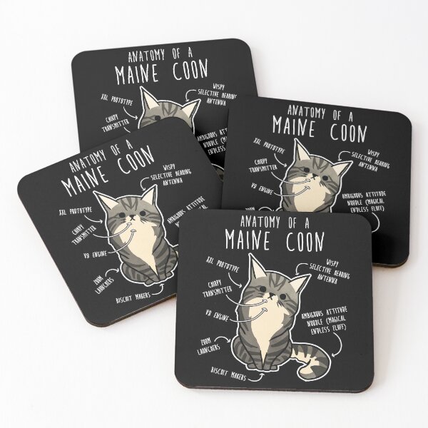Item preview, Maine Coon Cat Anatomy designed and sold by Clara Hollins.