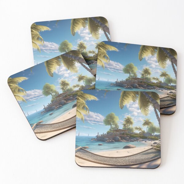 Item preview, Picturesque Beach Scene IV designed and sold by StudioOfAiArts.