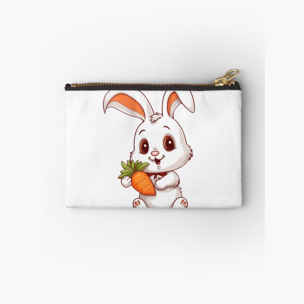 Item preview, Cute Cartoon Bunny Rabbit with Carrot designed and sold by EpicFoxArt.