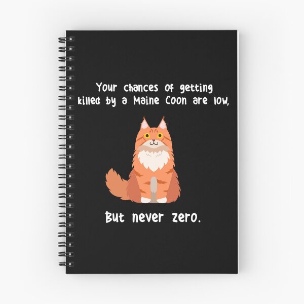 Item preview, Maine Coon Cat Never Zero designed and sold by Clara Hollins.