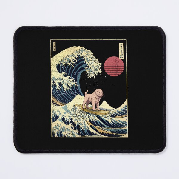 Item preview, Neapolitan Mastiff Kanagawa Japanese Surfing Wave designed and sold by rafaeltto.