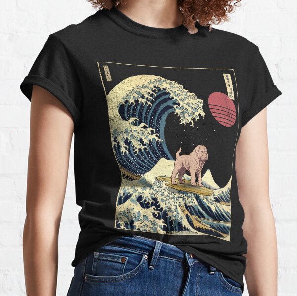 Item preview, Neapolitan Mastiff Kanagawa Japanese Surfing Wave designed and sold by rafaeltto.