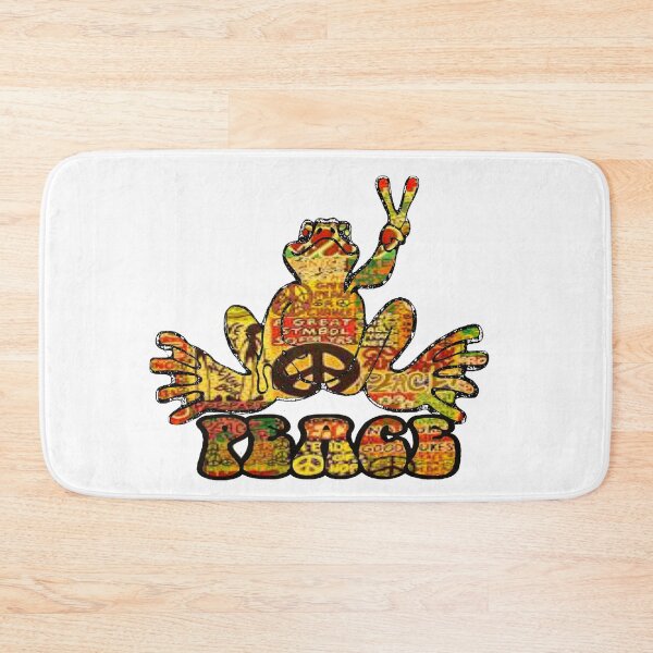 Item preview, Orange Graffiti Peace Frog  designed and sold by natnat7w.