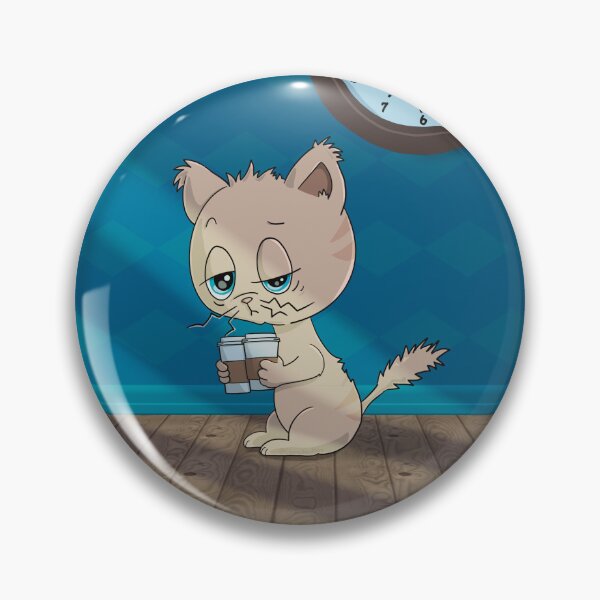 Item preview, gato en la mañana designed and sold by CharacterAlley.