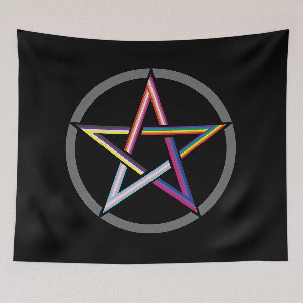 Item preview, LGBTQ Pentagram grey designed and sold by TheirChoice.