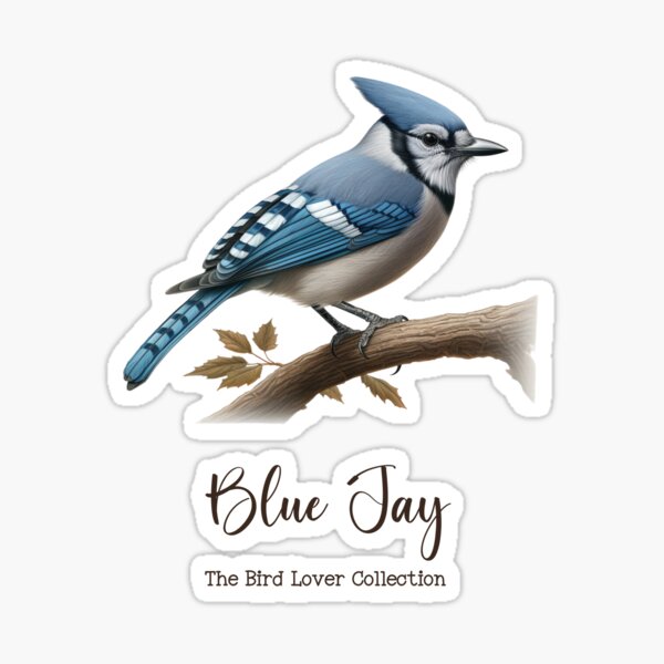 Gift Sticker : Blue Jay Bird Lover Cute Decor Birdism Watcher