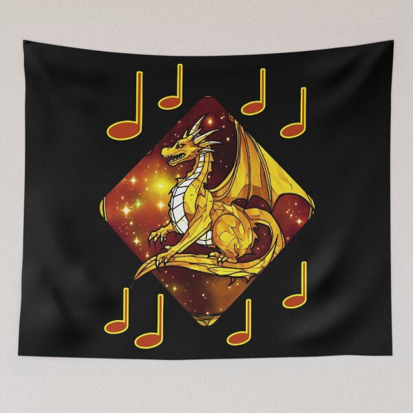 Item preview, golden music dragon designed and sold by Artbellachi.