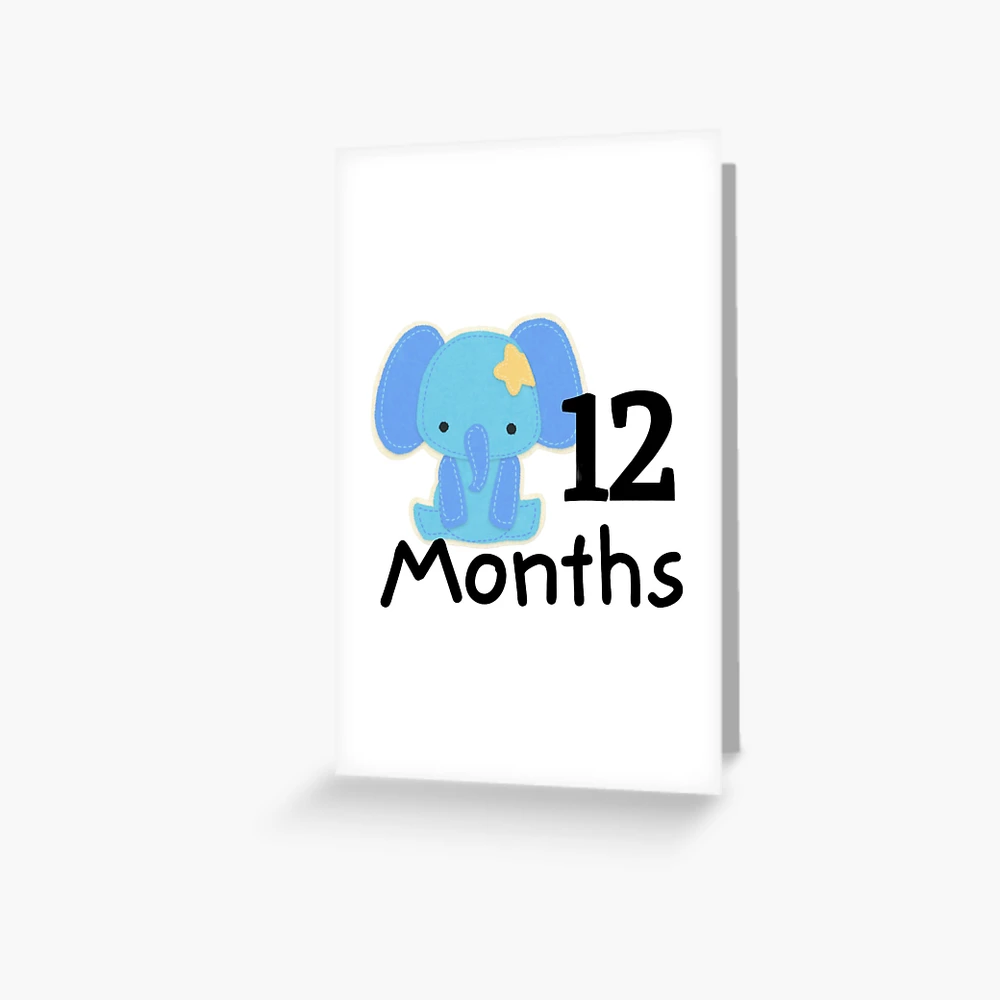 ELEPHANT BABY BOY RIGHT - 12 X 12 SCRAPBOOK OVERLAY