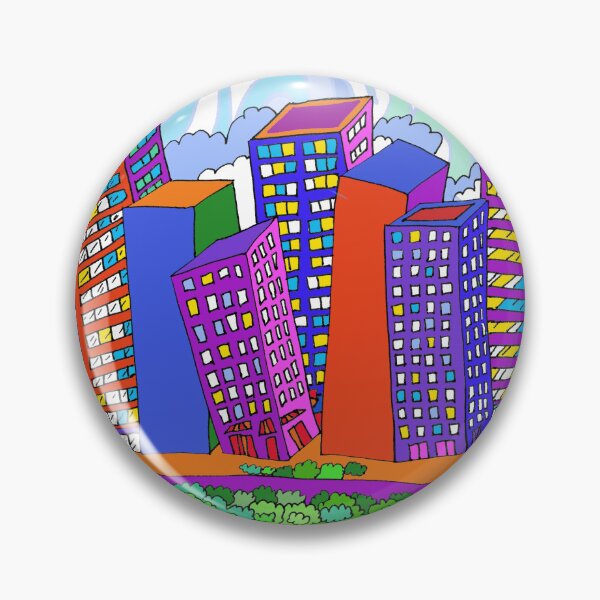 Item preview, City Skyline on the Wavy Water designed and sold by RhondaChase.