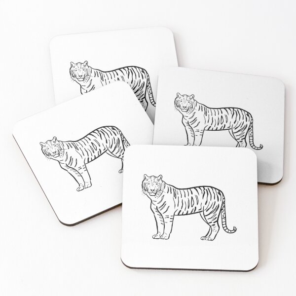 Item preview, Stick figure tiger - Welshdesigns designed and sold by welshdesigns.