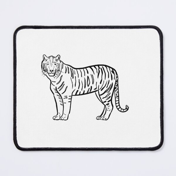 Item preview, Stick figure tiger - Welshdesigns designed and sold by welshdesigns.