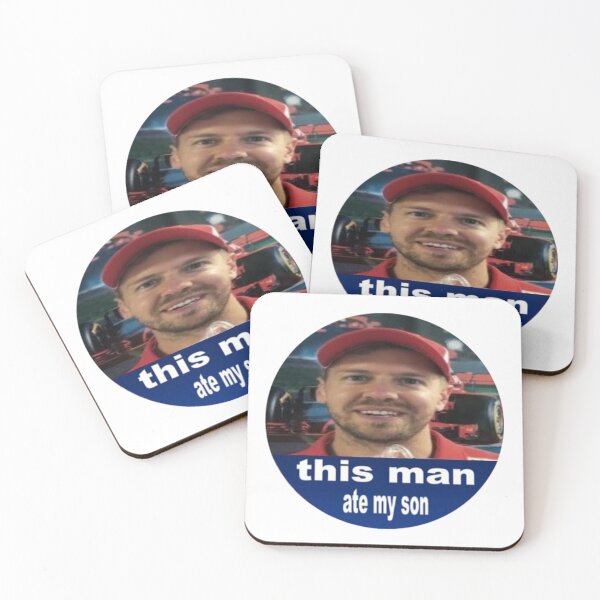 Item preview, This man ate my son Sebastian Vettel  designed and sold by F1memestickers.