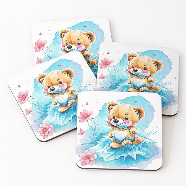 Item preview, Cute Bear Enjoy The Water Splash designed and sold by ShopULove.