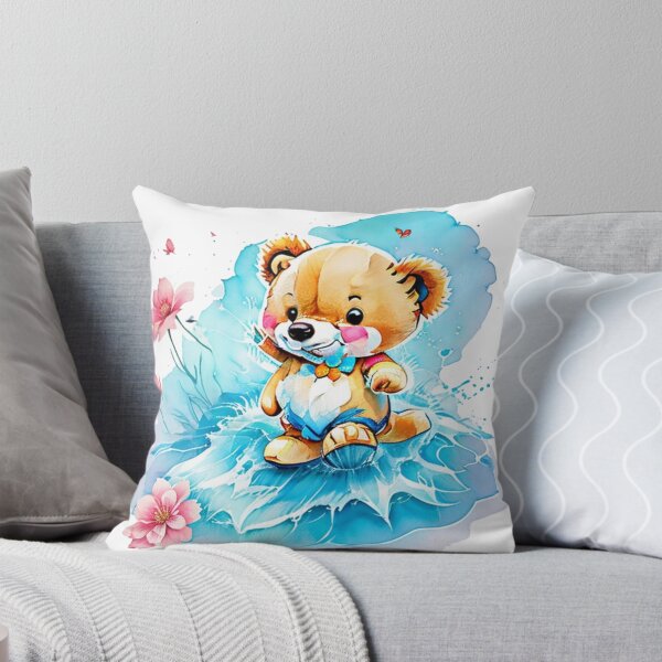 Item preview, Cute Bear Enjoy The Water Splash designed and sold by ShopULove.