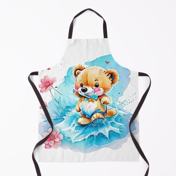 Item preview, Cute Bear Enjoy The Water Splash designed and sold by ShopULove.