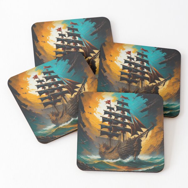 Item preview, Abstract painting for a ship in a storm #55a designed and sold by digitalartlb.