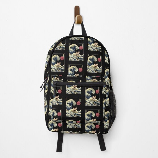 Item preview, Norwegian Buhund Kanagawa Japanese Surfing Wave designed and sold by rafaeltto.