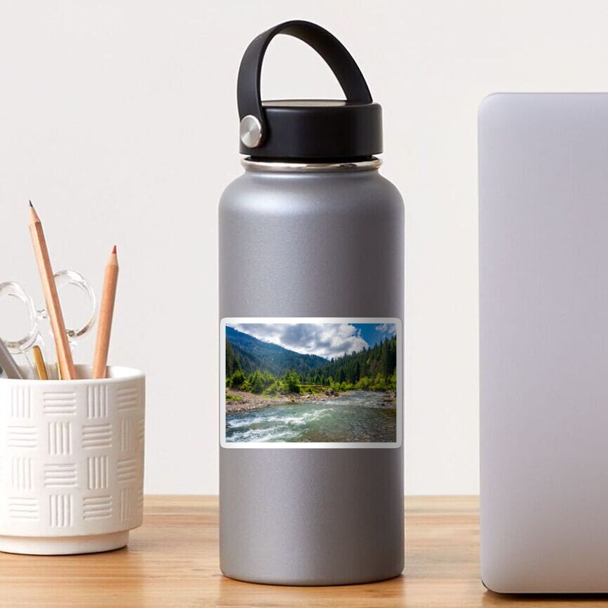 Tereblya river of Carpathan mountains Sticker