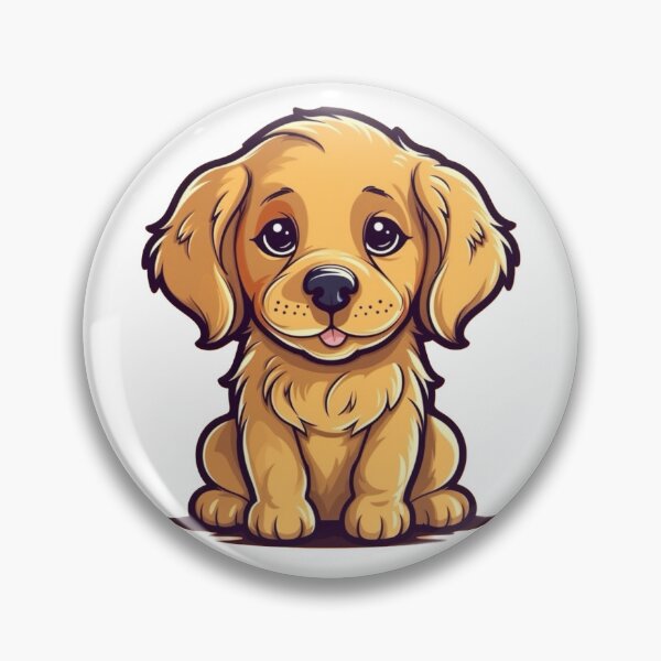 Item preview, Cute Cartoon Golden Labrador Retriever Puppy Dog designed and sold by EpicFoxArt.
