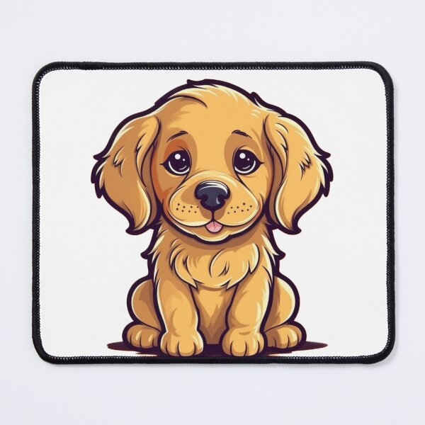 Item preview, Cute Cartoon Golden Labrador Retriever Puppy Dog designed and sold by EpicFoxArt.