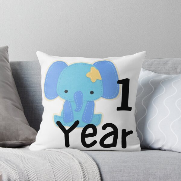 Item preview, 1 Year Baby Milestones Boy Elephant Blue  designed and sold by Sunshine-Dreams.