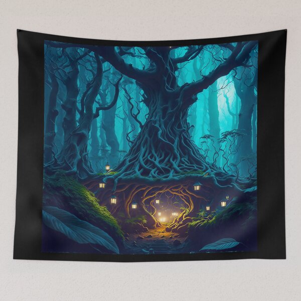 Item preview,  Portal Forest tree fantasy art designed and sold by ZenStickConcept.