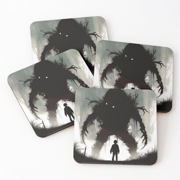 Item preview, Enigmatic Woodland Scene with Boy and Monster - Artwork in the Style of Marko Manev and Jeff Soto designed and sold by CosmicScare10.
