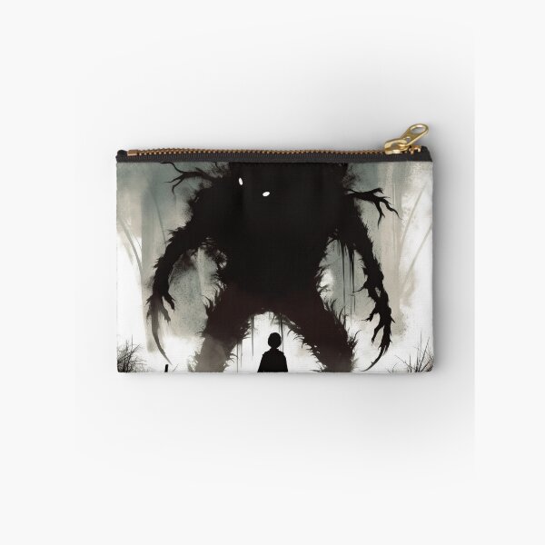Item preview, Enigmatic Woodland Scene with Boy and Monster - Artwork in the Style of Marko Manev and Jeff Soto designed and sold by CosmicScare10.