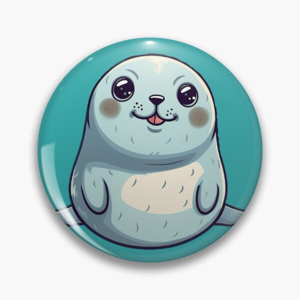 Item preview, Cute Cartoon Happy Baby Seal designed and sold by EpicFoxArt.