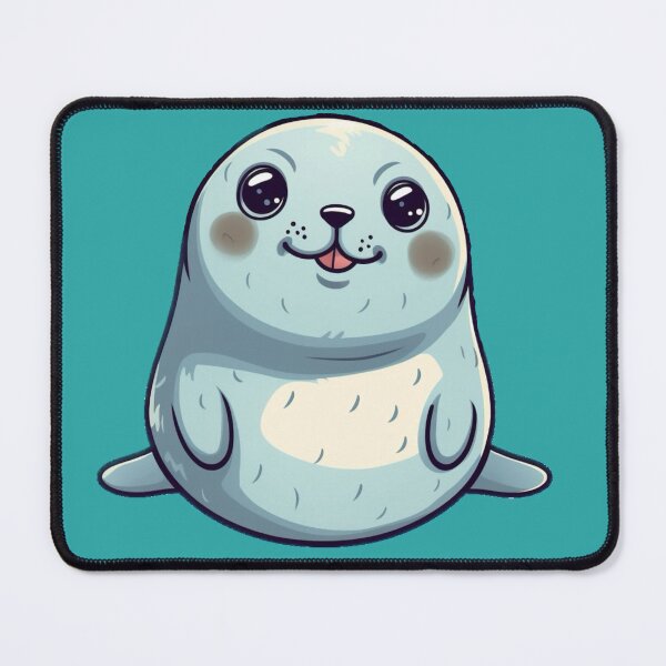 Item preview, Cute Cartoon Happy Baby Seal designed and sold by EpicFoxArt.