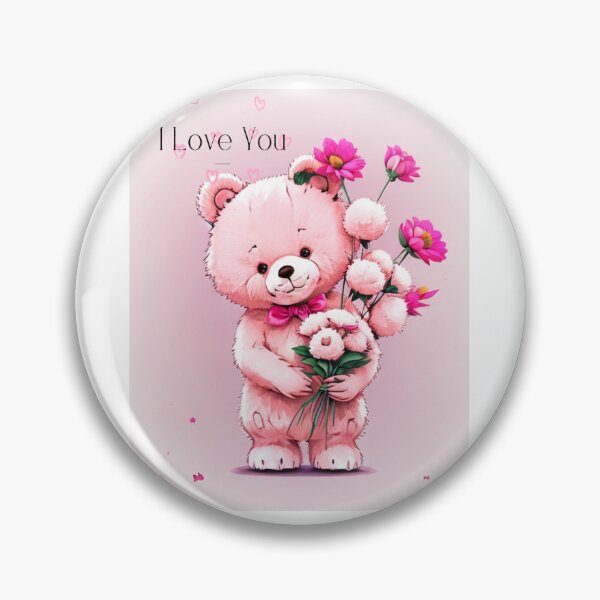 Item preview, Pinky Bear - I Love You designed and sold by ShopULove.