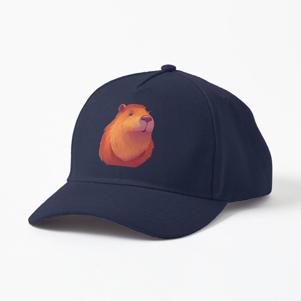 Capivara em pé olhando para cima gritando detalhes surpresa ilustração 2D  Kawaii · Creative Fabrica