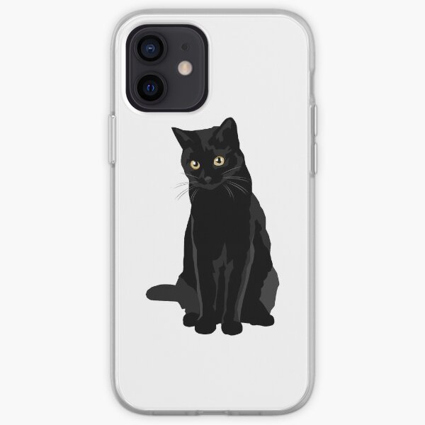 Black Cat iPhone Soft Case