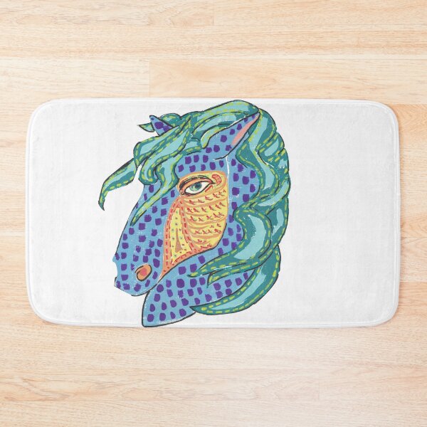 Item preview, colorful decorated horse painting designed and sold by CrittersByLola.