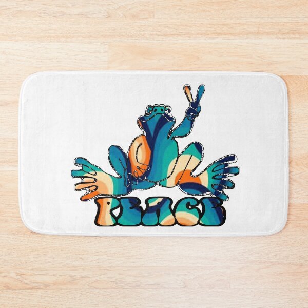 Item preview, Orange Blue Swirl Peace Frog  designed and sold by natnat7w.