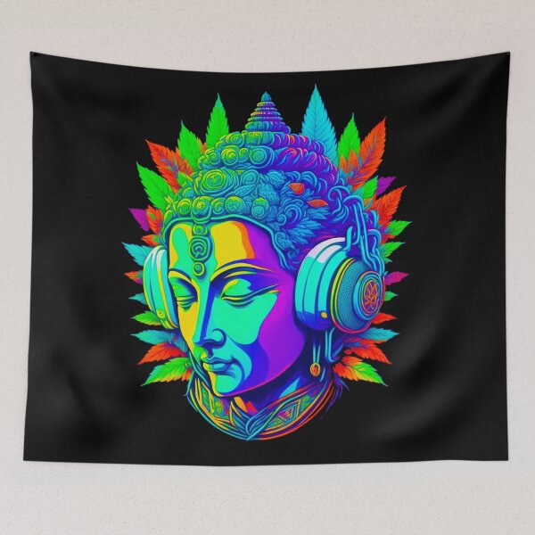 Item preview, Bliss out buddha, digital art designed and sold by ZenStickConcept.