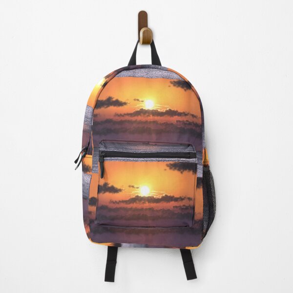 Item preview, Brilliant Seascape sunset with ships and mountains designed and sold by Jane Domenech.